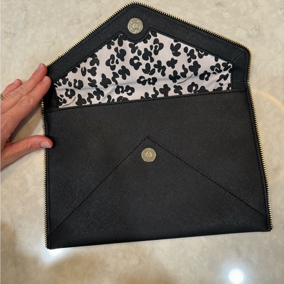 Rebecca Minkoff Clutch black with gold hardware - Picture 7 of 16